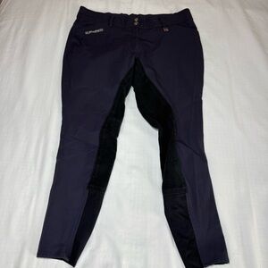 Romfh Womens 34R Blue Sarafina Full Seat Breeches Equestrian Riding Pants
